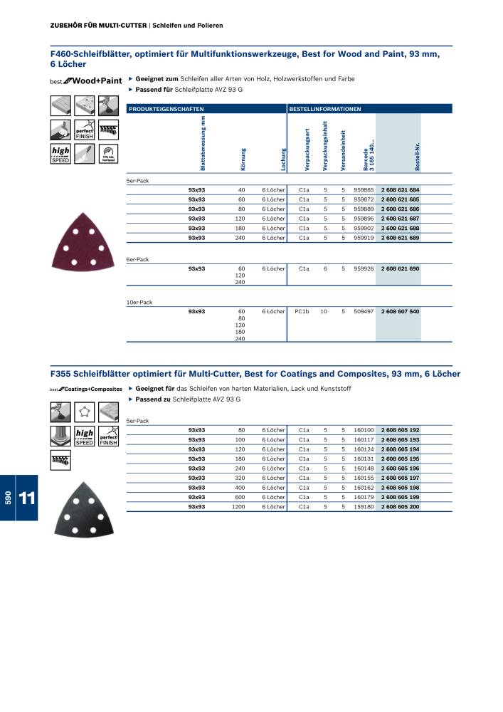 Bosch - Zubehörkatalog NO.: 1941 - Page 590