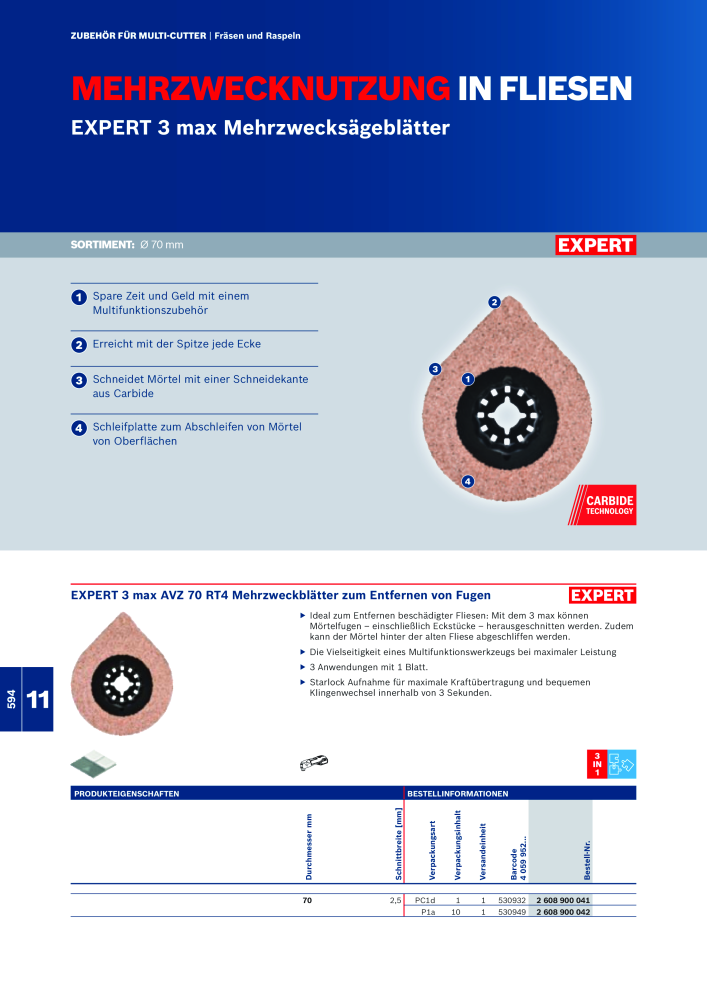 Bosch - Zubehörkatalog NR.: 1941 - Seite 594