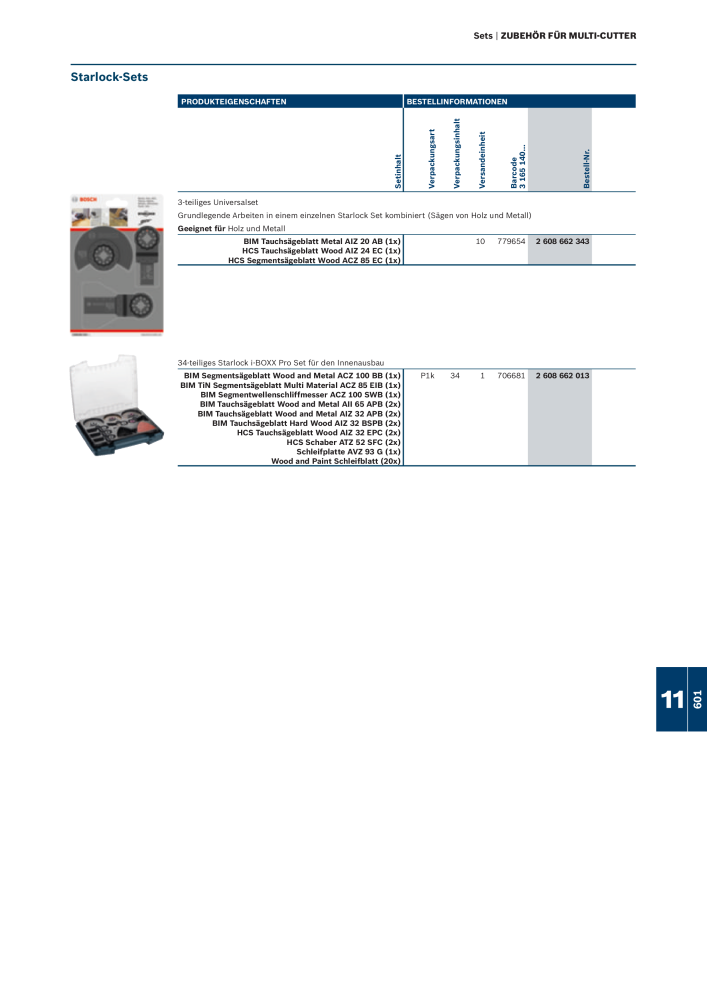 Bosch - Zubehörkatalog NO.: 1941 - Page 601