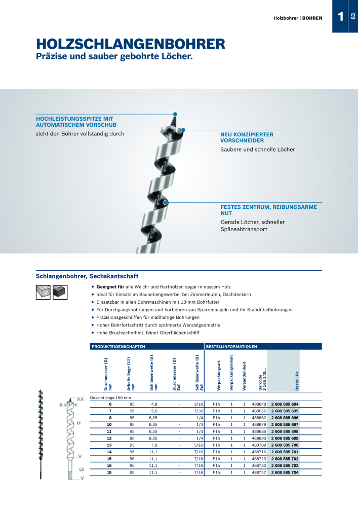 Bosch - Zubehörkatalog NO.: 1941 - Page 63