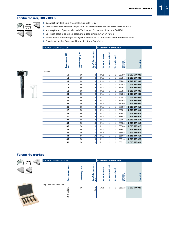 Bosch - Zubehörkatalog NO.: 1941 - Page 67