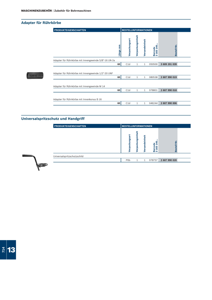 Bosch - Zubehörkatalog NO.: 1941 - Page 714