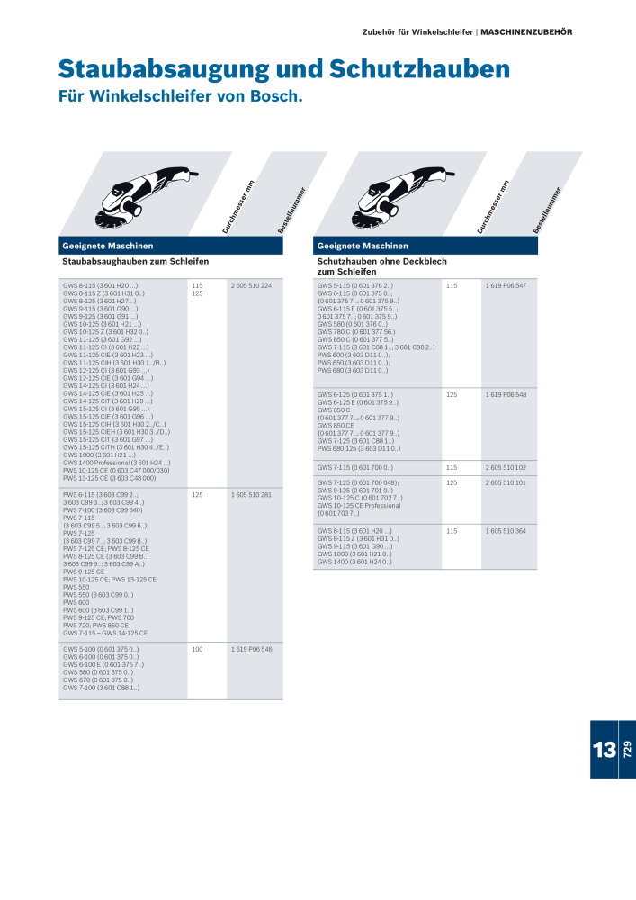 Bosch - Zubehörkatalog NO.: 1941 - Page 729