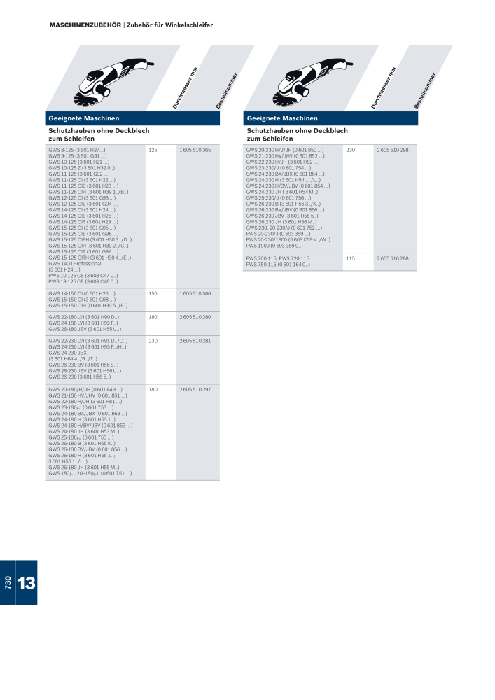 Bosch - Zubehörkatalog NO.: 1941 - Page 730