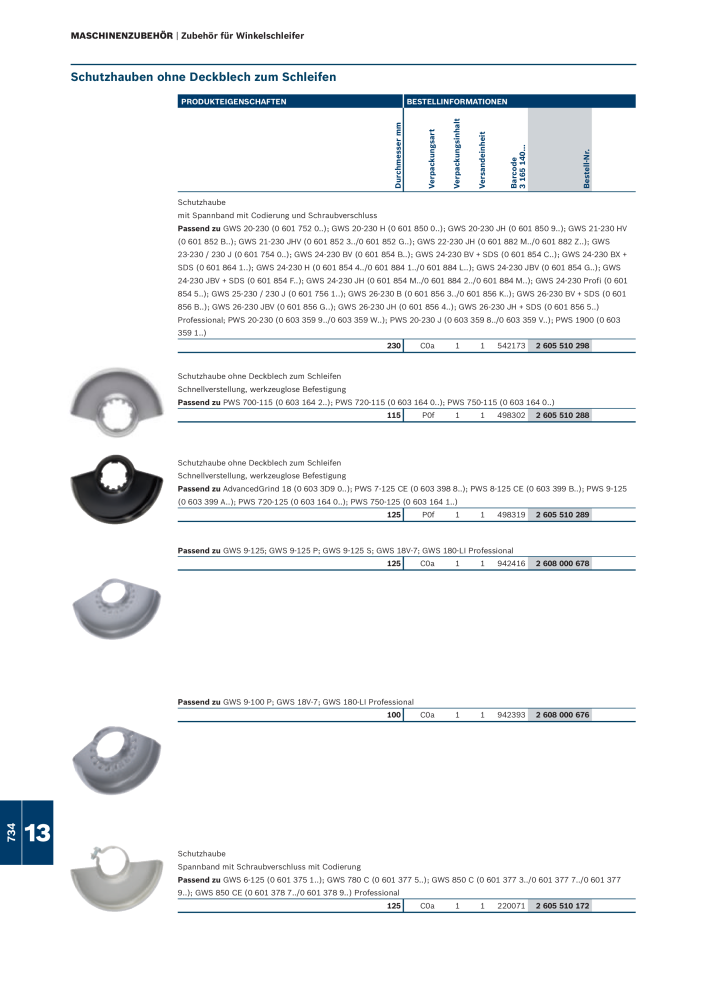 Bosch - Zubehörkatalog NO.: 1941 - Page 734