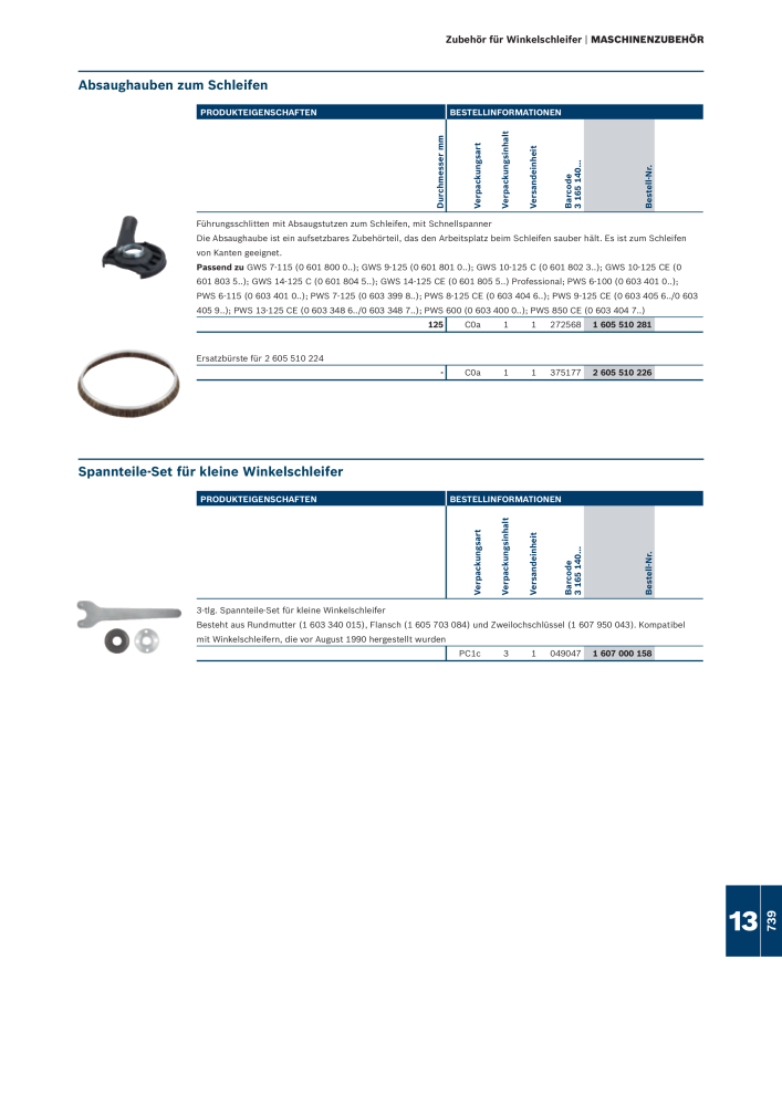 Bosch - Zubehörkatalog NO.: 1941 - Page 739