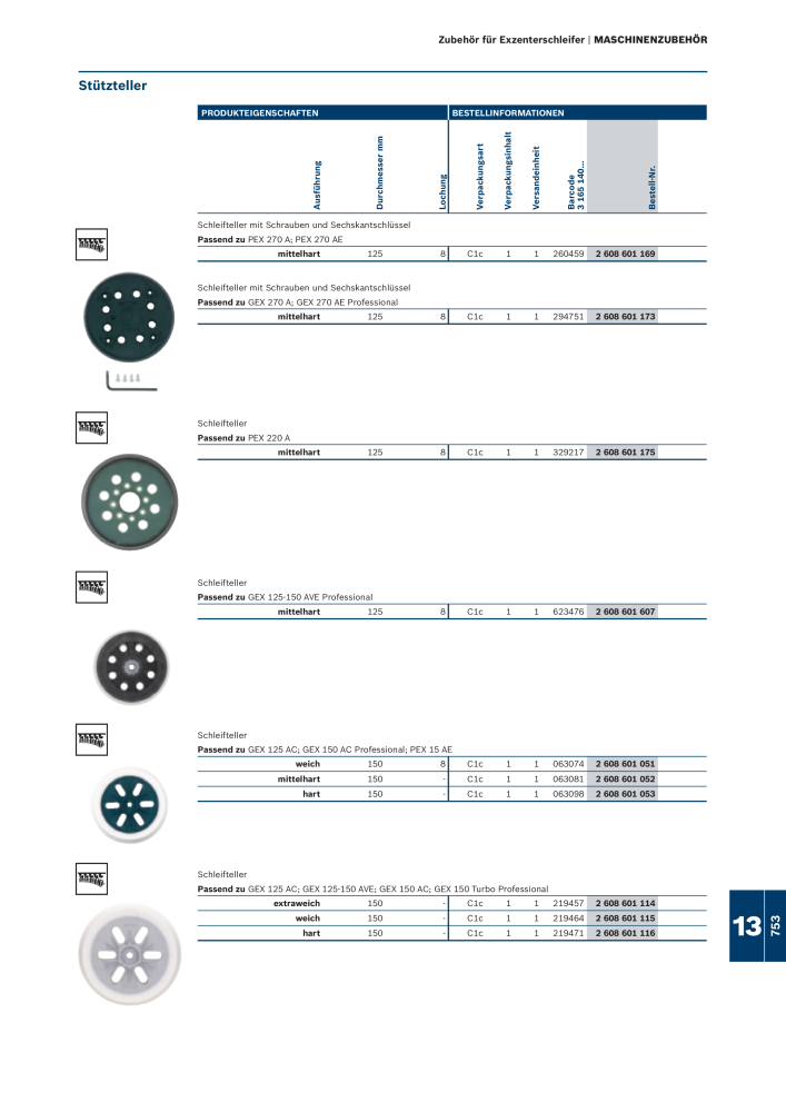 Bosch - Zubehörkatalog NO.: 1941 - Page 753