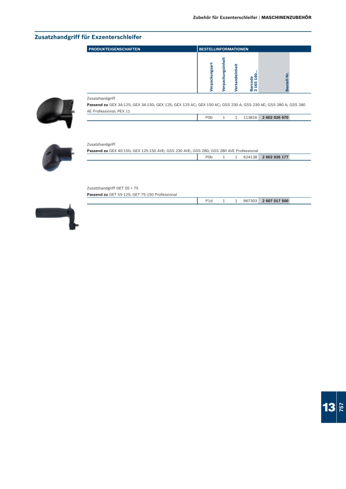 Bosch - Zubehörkatalog NO.: 1941 - Page 757