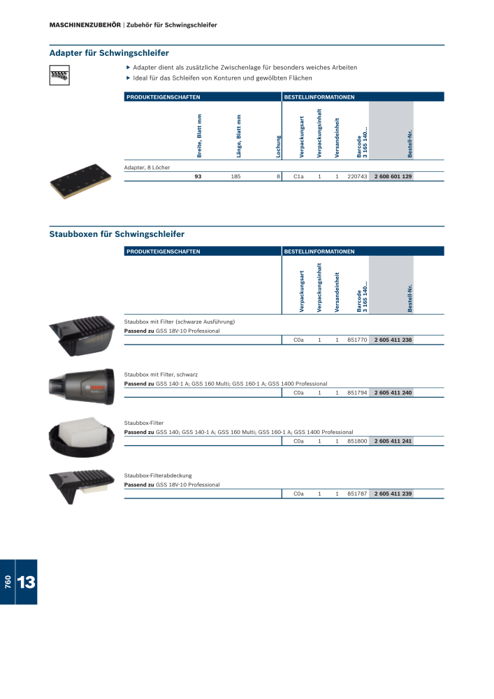 Bosch - Zubehörkatalog NO.: 1941 - Page 760