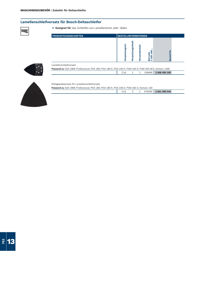 Bosch - Zubehörkatalog NO.: 1941 - Page 762