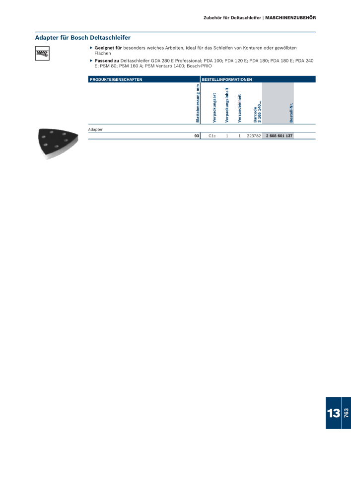 Bosch - Zubehörkatalog NO.: 1941 - Page 763