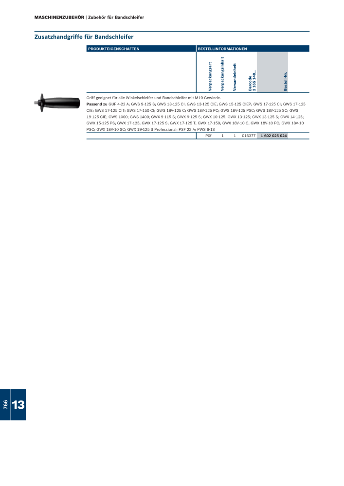 Bosch - Zubehörkatalog NO.: 1941 - Page 766