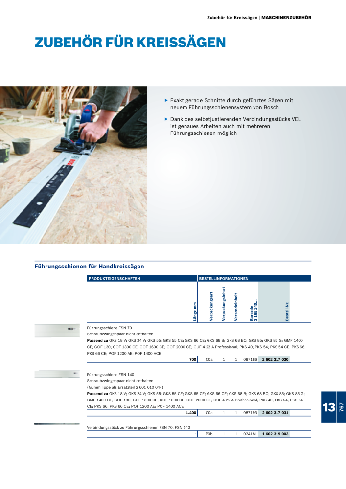 Bosch - Zubehörkatalog NR.: 1941 - Seite 767