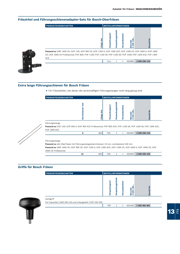 Bosch - Zubehörkatalog NO.: 1941 - Page 773