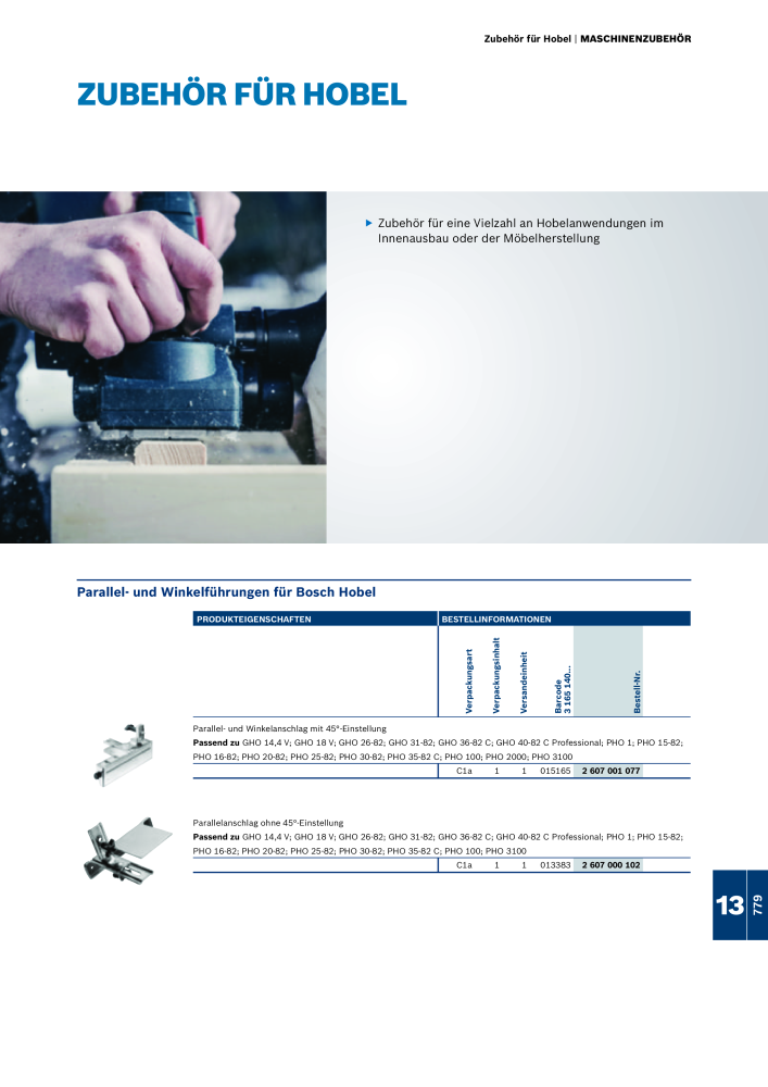 Bosch - Zubehörkatalog NO.: 1941 - Page 779