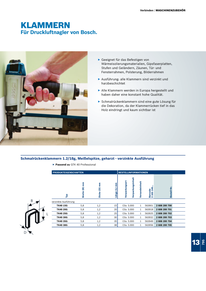 Bosch - Zubehörkatalog NO.: 1941 - Page 795