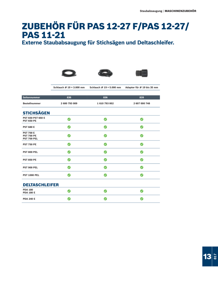 Bosch - Zubehörkatalog NO.: 1941 - Page 817