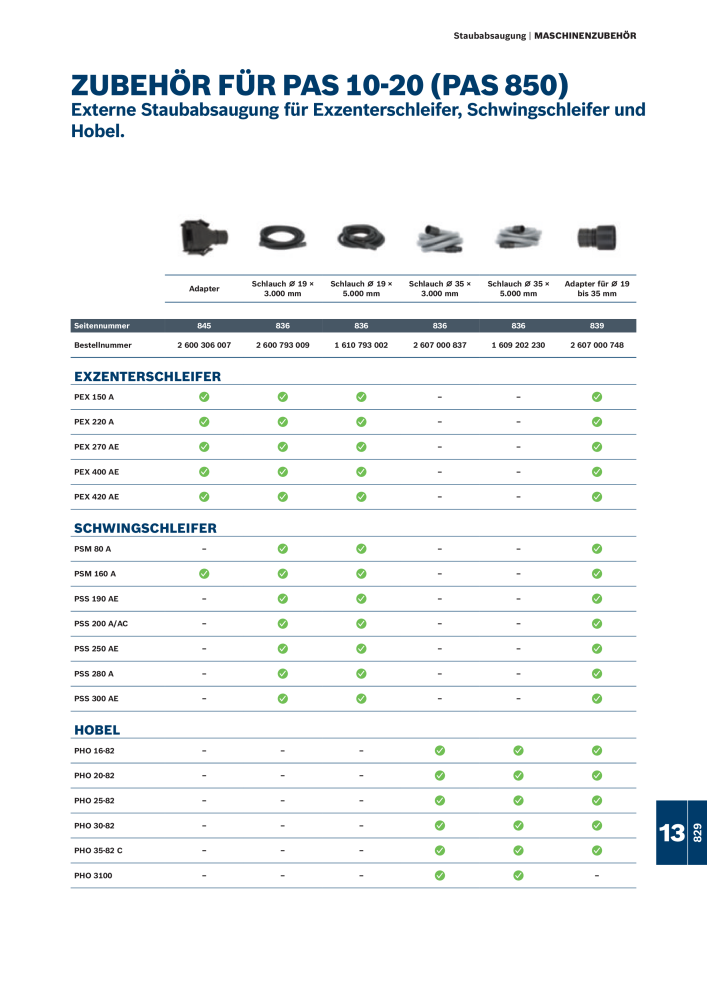 Bosch - Zubehörkatalog NO.: 1941 - Page 829