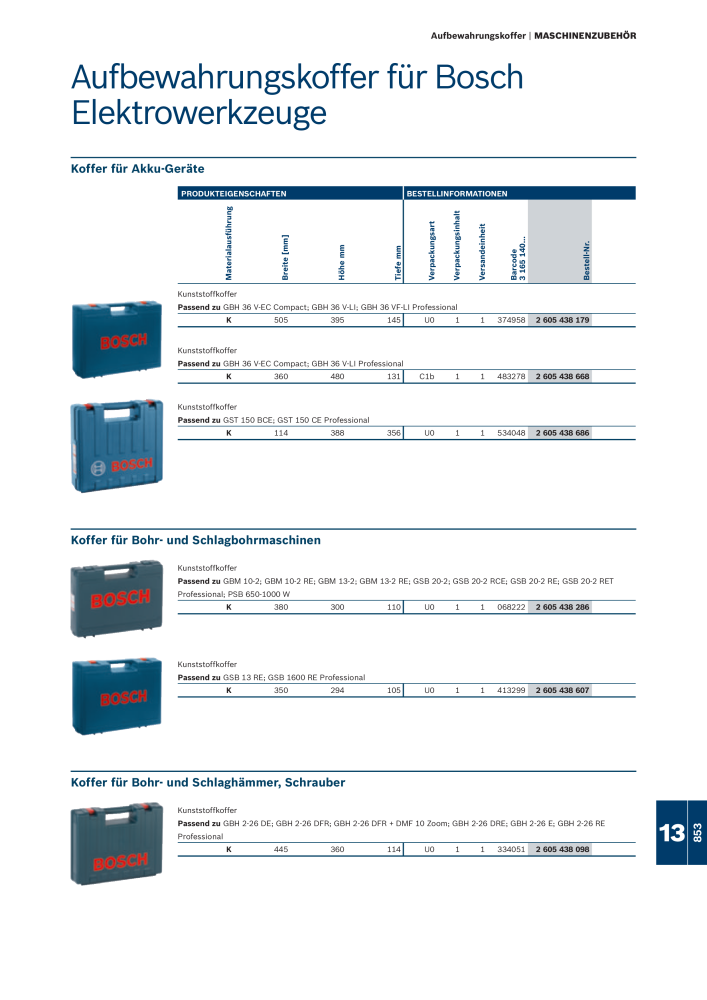 Bosch - Zubehörkatalog NO.: 1941 - Page 853