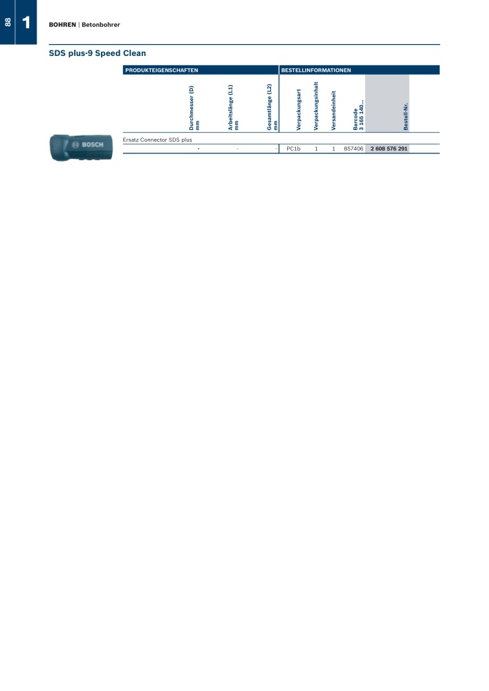 Bosch - Zubehörkatalog NR.: 1941 - Seite 88