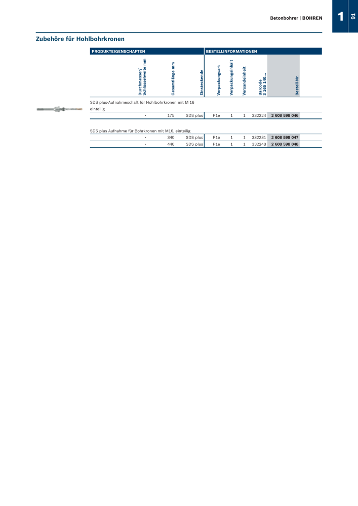 Bosch - Zubehörkatalog NR.: 1941 - Seite 91