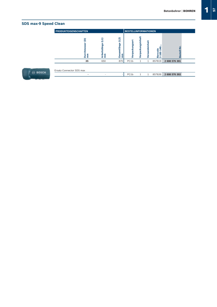 Bosch - Zubehörkatalog NO.: 1941 - Page 97
