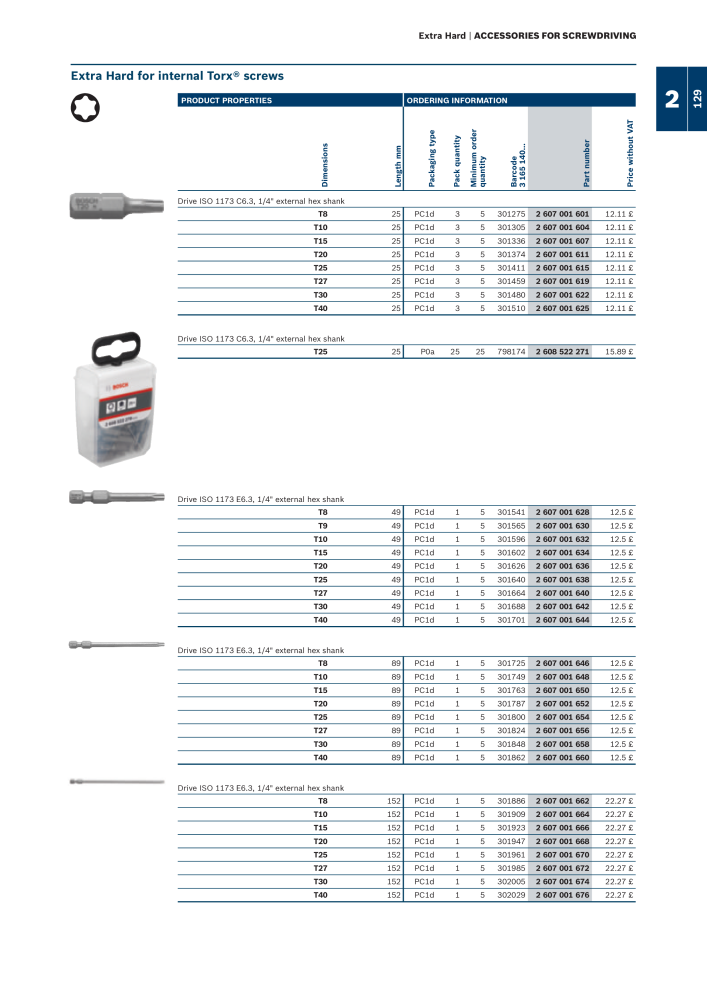 Bosch - Acessories NO.: 1942 - Page 129