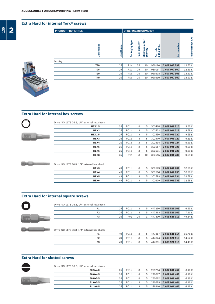 Bosch - Acessories NO.: 1942 - Page 130