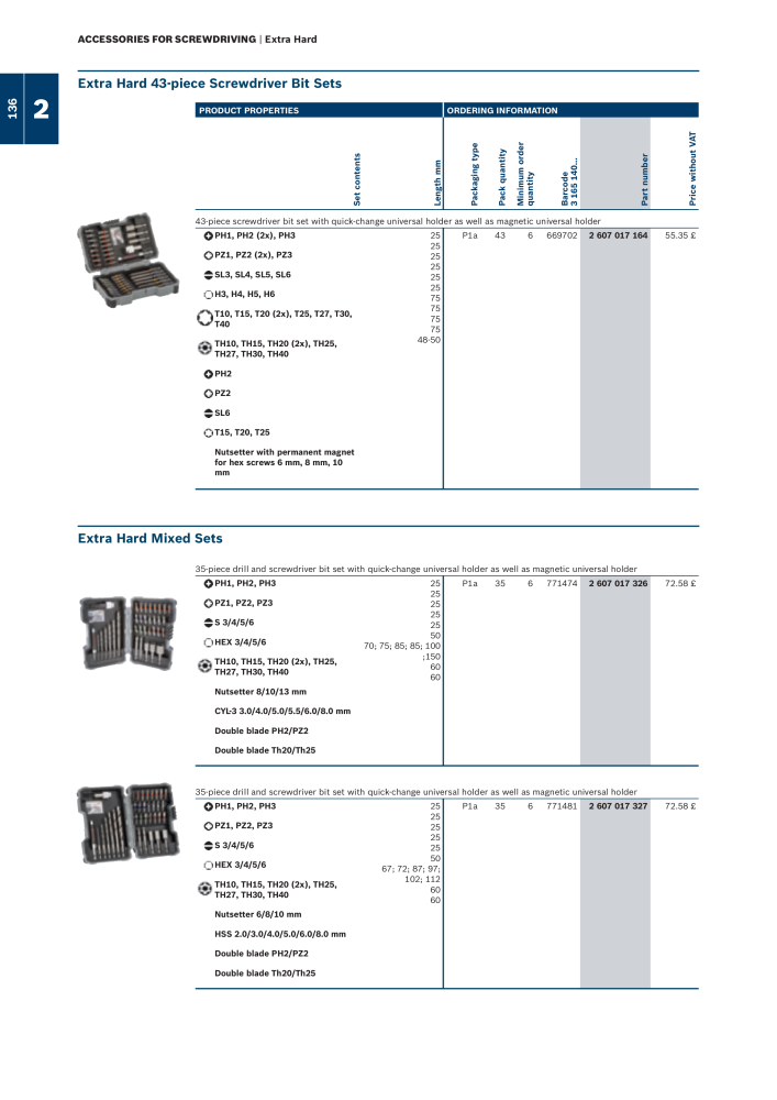 Bosch - Acessories NO.: 1942 - Page 136