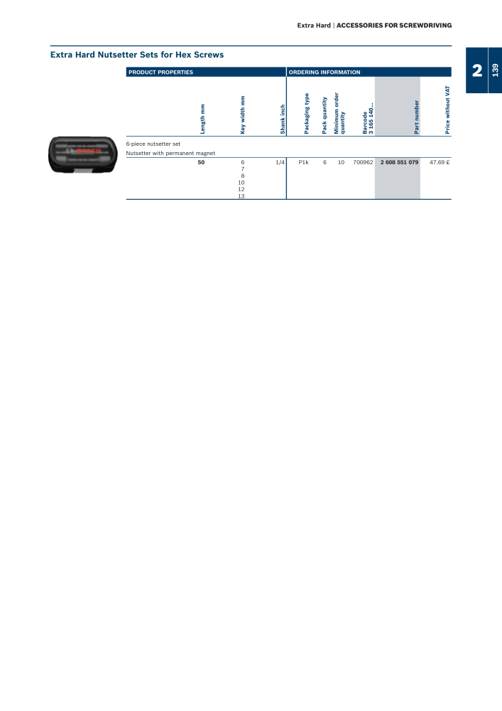 Bosch - Acessories NO.: 1942 - Page 139