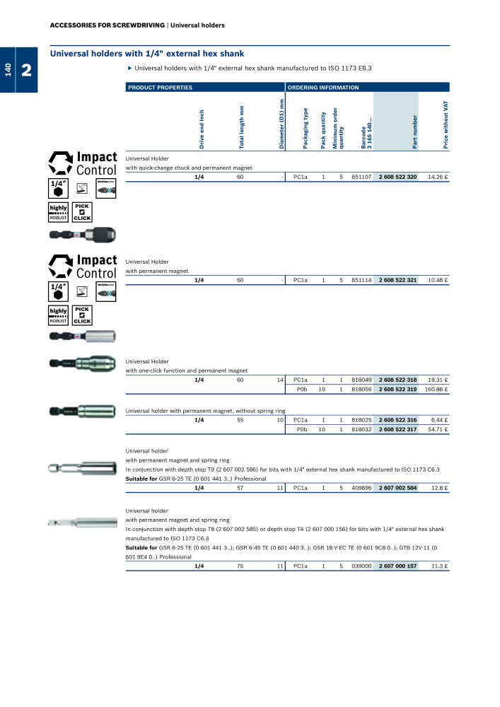 Bosch - Acessories NR.: 1942 - Seite 140