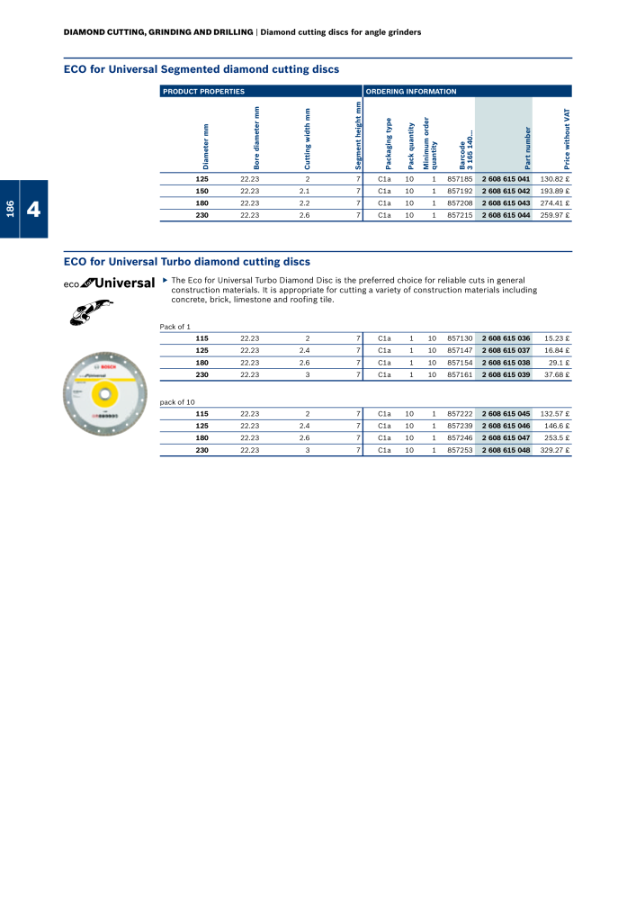 Bosch - Acessories NO.: 1942 - Page 186