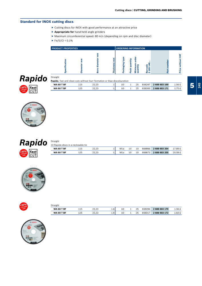Bosch - Acessories NO.: 1942 - Page 245