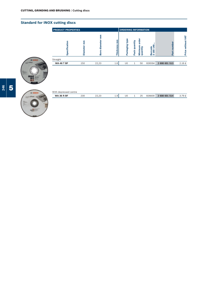 Bosch - Acessories NO.: 1942 - Page 246