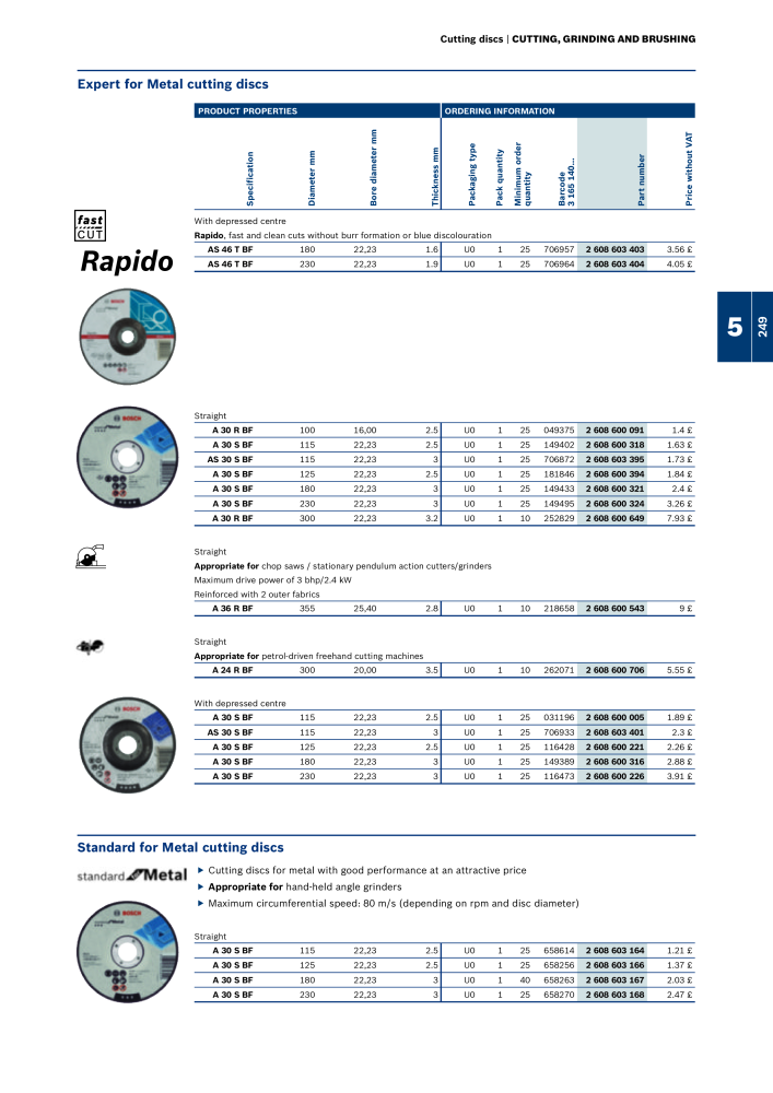 Bosch - Acessories NO.: 1942 - Page 249