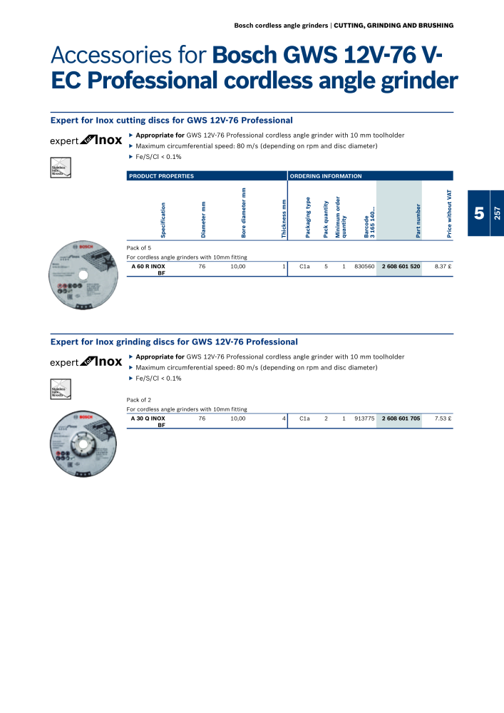 Bosch - Acessories NR.: 1942 - Seite 257