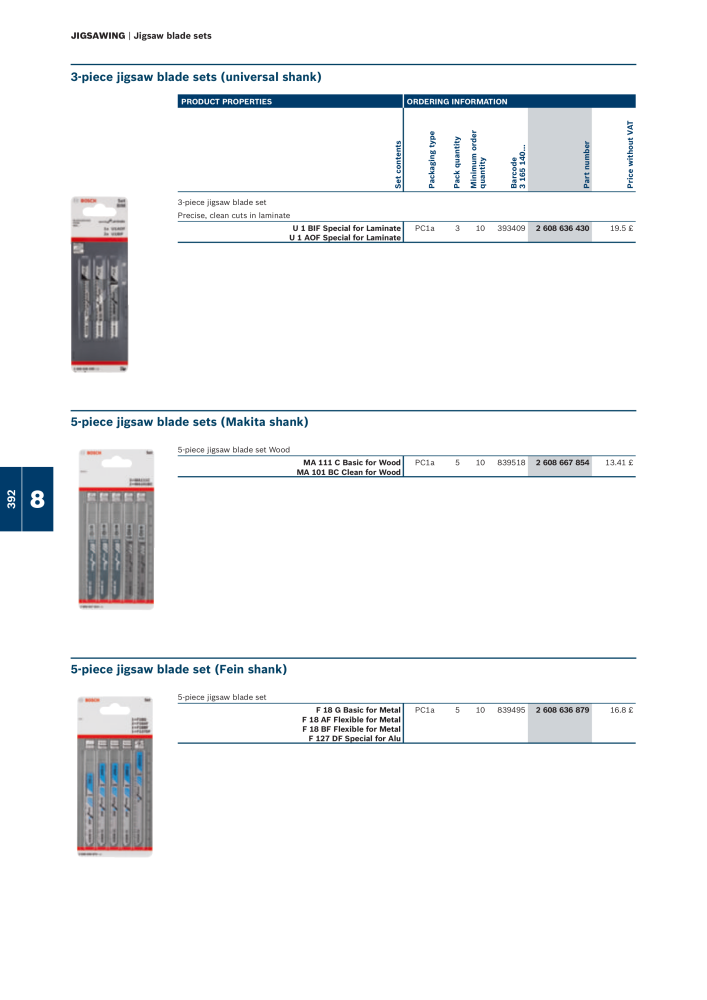 Bosch - Acessories NO.: 1942 - Page 392