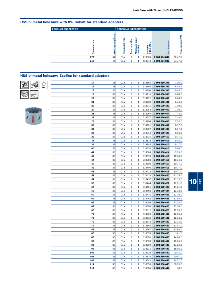 Bosch - Acessories NO.: 1942 - Page 479