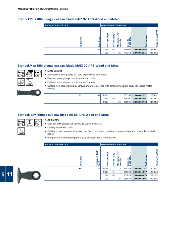 Bosch - Acessories NO.: 1942 - Page 504