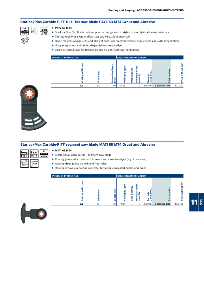 Bosch - Acessories NO.: 1942 - Page 535