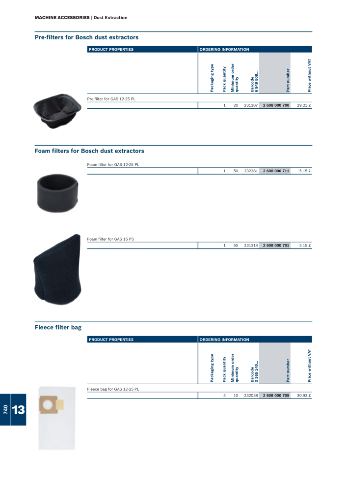 Bosch - Acessories NO.: 1942 - Page 740