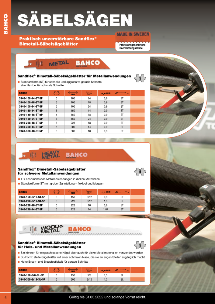 BAHCO Gesamtkatalog Werkzeuge n.: 1980 - Pagina 4