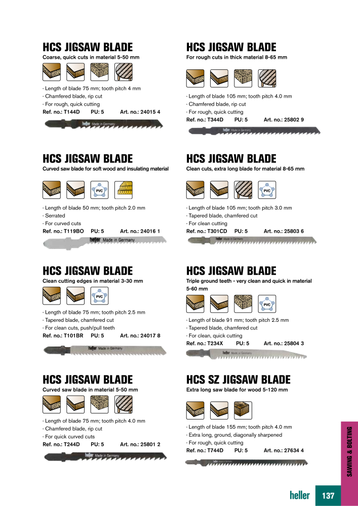 Heller Tools Catalog NO.: 19852 - Page 137