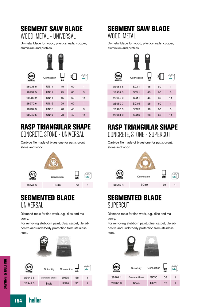 Heller Tools Catalog NO.: 19852 - Page 154