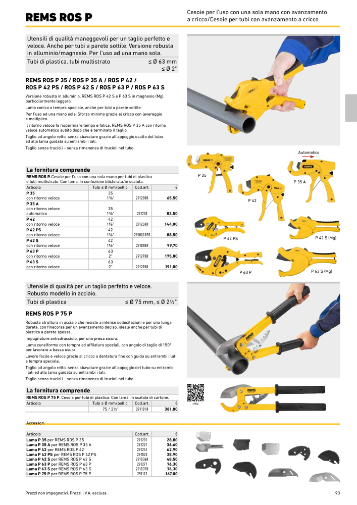 Catalogo principale REMS lavorazione tubi n.: 19856 - Pagina 93