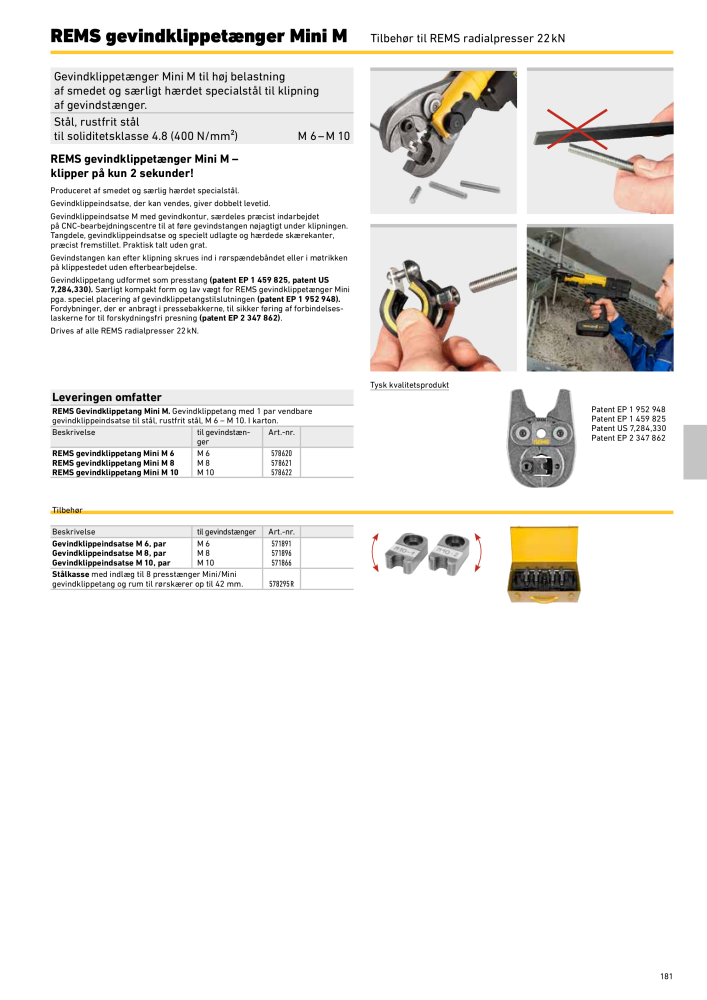 REMS vigtigste katalogrørbearbejdning NR.: 19857 - Side 181