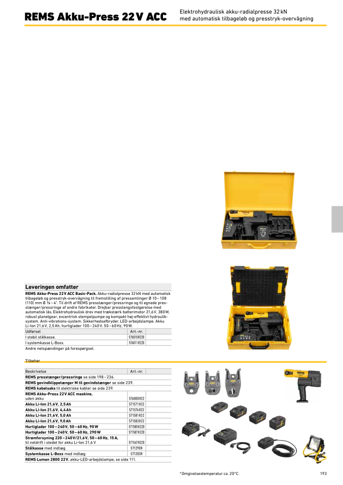 REMS vigtigste katalogrørbearbejdning NR.: 19857 - Side 193