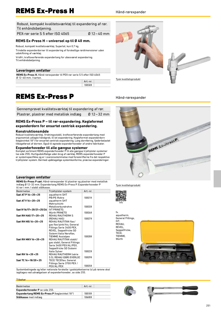 REMS vigtigste katalogrørbearbejdning NR.: 19857 - Side 251