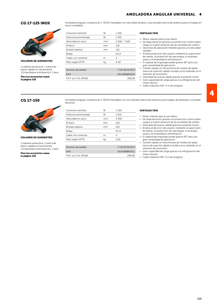 FEIN Catálogo Herramientas eléctricas NR.: 19892 - Seite 111