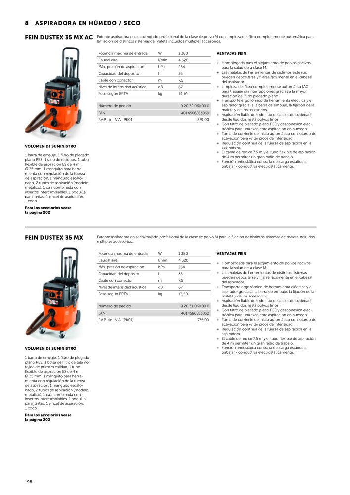 FEIN Catálogo Herramientas eléctricas NR.: 19892 - Pagina 200